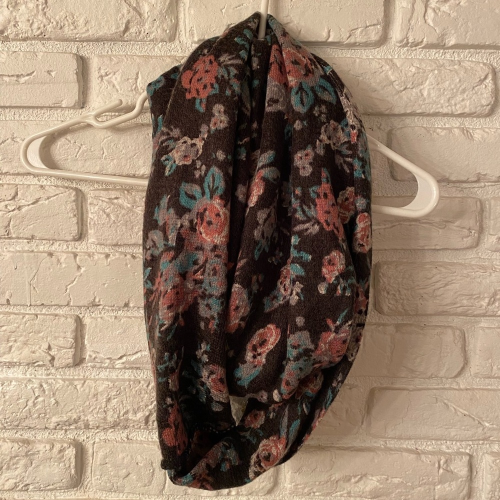World Market Infinity Scarf | Flower Pattern